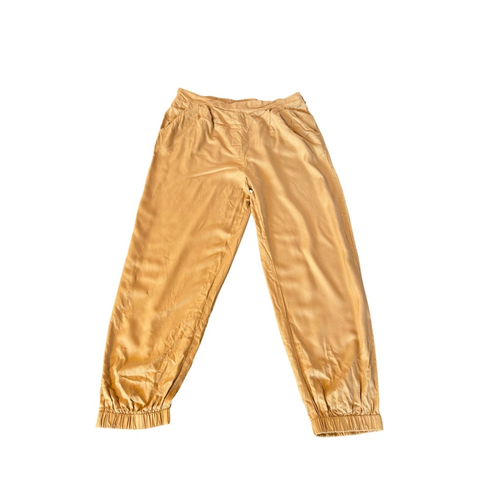 Guess‎ Womens Tan Viscose Elastic Waist Jogger Pants Size L